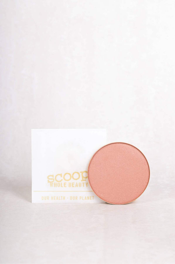 Dusty Pink Pure Pressed Mineral Blush Refill Plate - Scoop Whole Beauty - Blusher