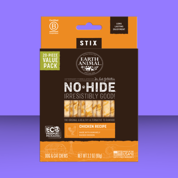 Earth Animal No-Hide Chicken Stix 20 Pack