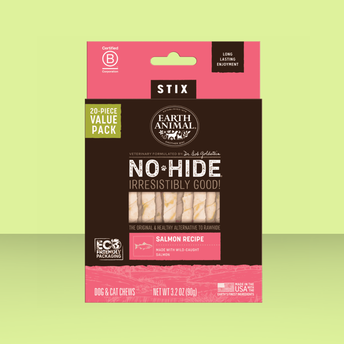 Earth Animal No-Hide Salmon Stix 20 Pack