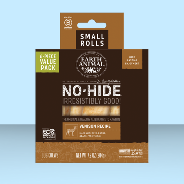 Earth Animal No-Hide Venison Chew 4" 6 Pack