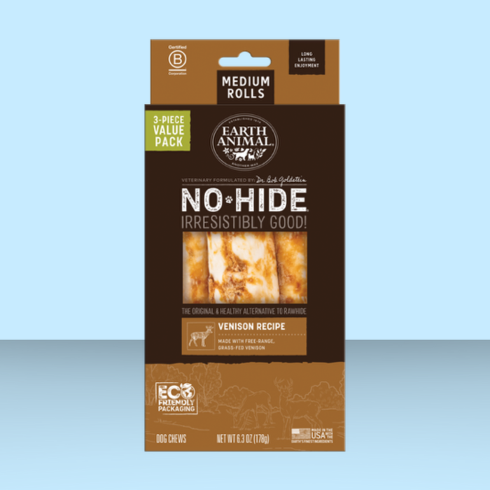 Earth Animal No-Hide Venison Chew 7" 3 pack