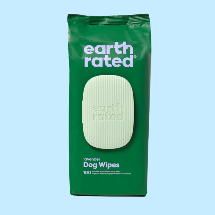 Earth Rated Grooming Wipes Lavender 100 Pack