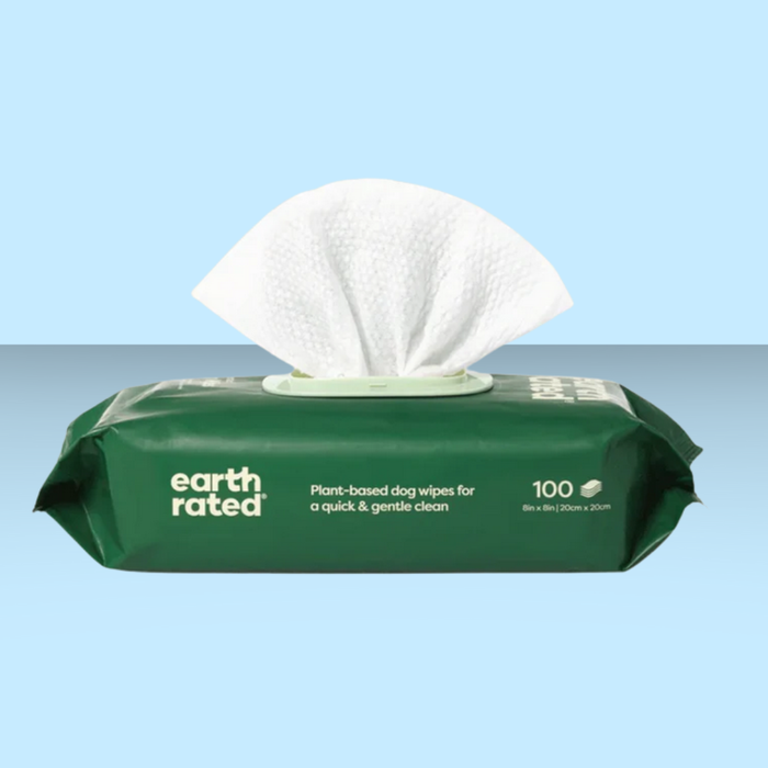 Earth Rated Grooming Wipes Lavender 100 Pack