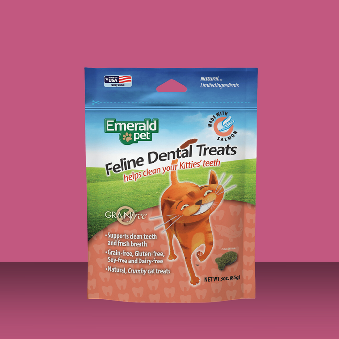 Emerald Pet Smart N Tasty Feline Dental Treats Salmon 3oz