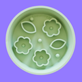 Emery Pets Slow Feeder Bowl Flower Green