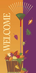 Falling Leaves Single Vinyl Banner Dekra-Lite