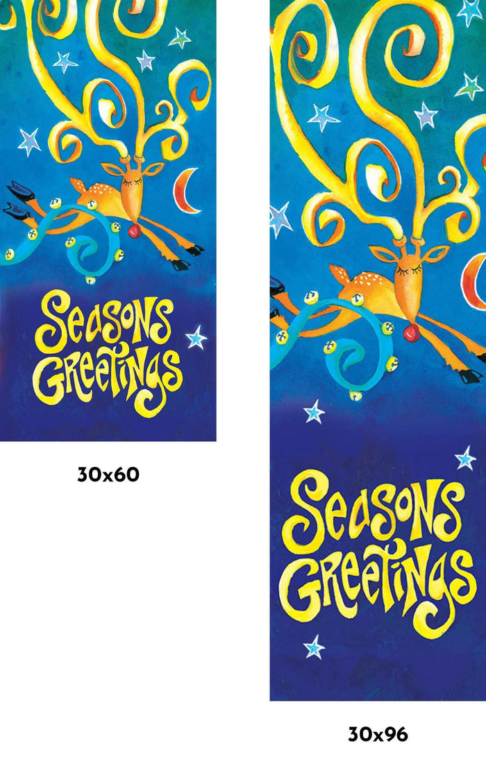 Fantasy Rudolph Single Vinyl Banner Dekra-Lite