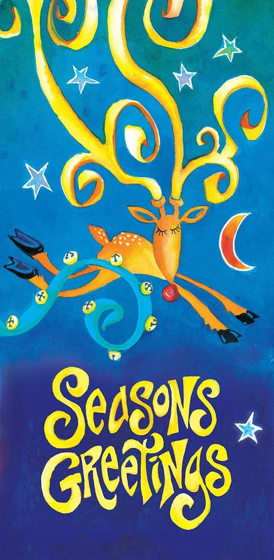 Fantasy Rudolph Single Vinyl Banner Dekra-Lite