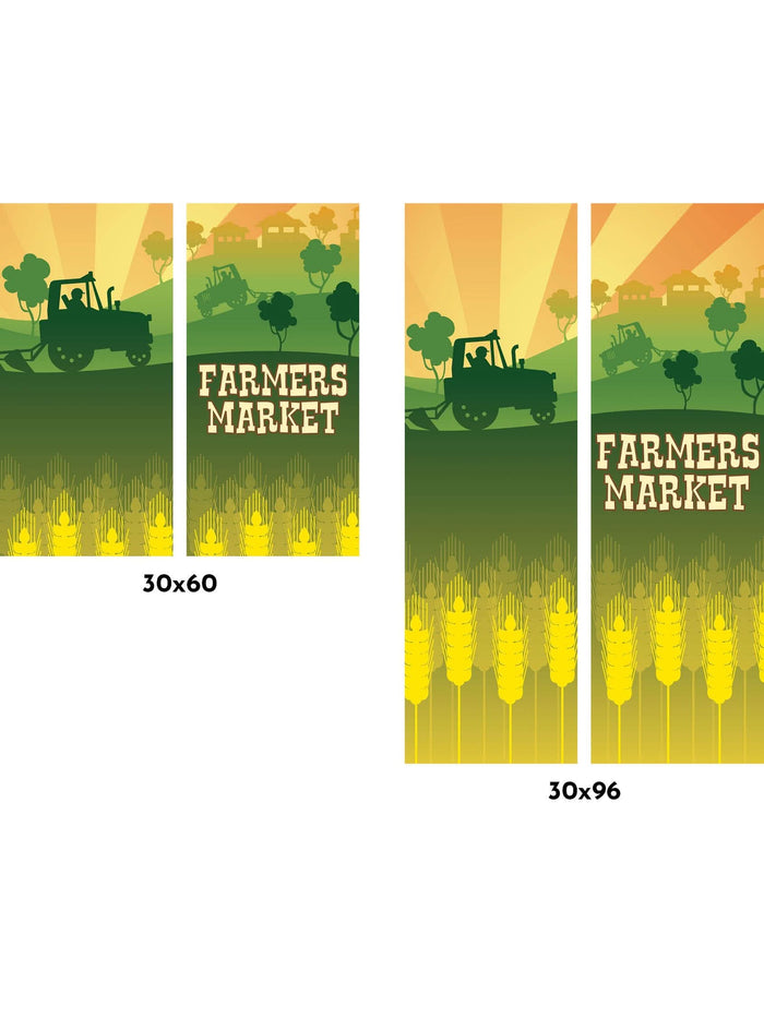 Farmers Market Double Vinyl Banner Set Dekra-Lite
