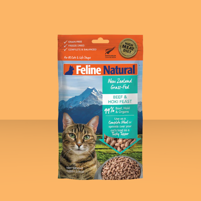 Feline Natural FD Beef & Hoki 3.5oz N