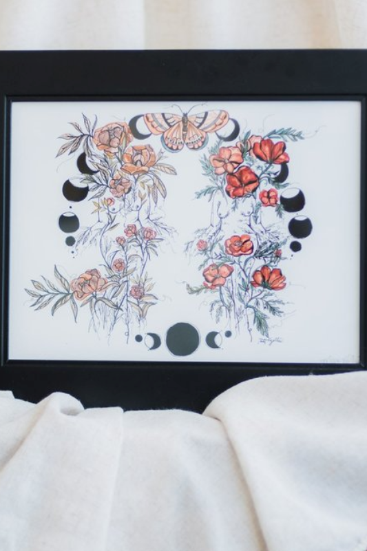 Floral Sisters" Giclee Print by Marcy Ellis