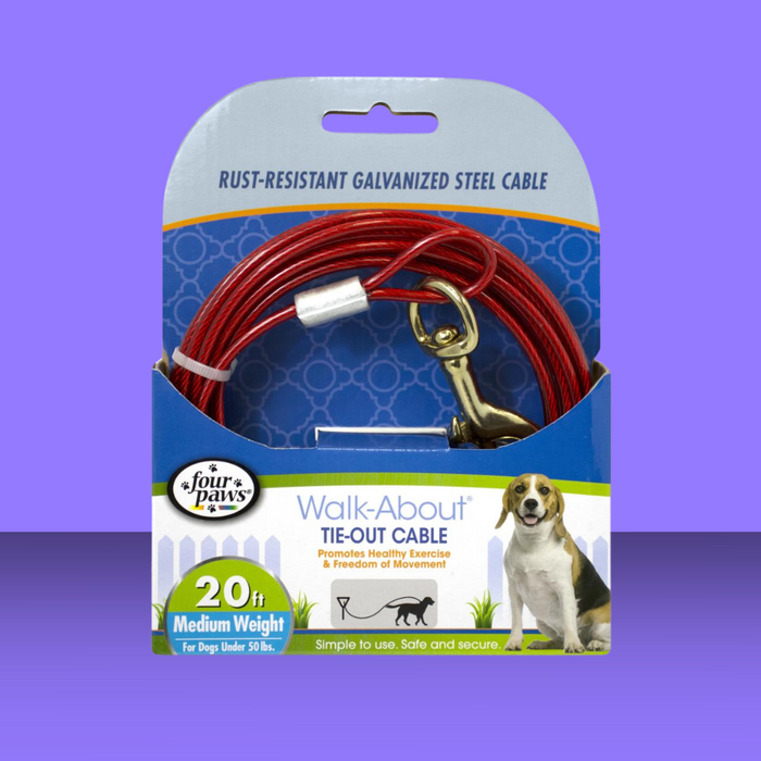 Four Paws Tie Out Cable 20'