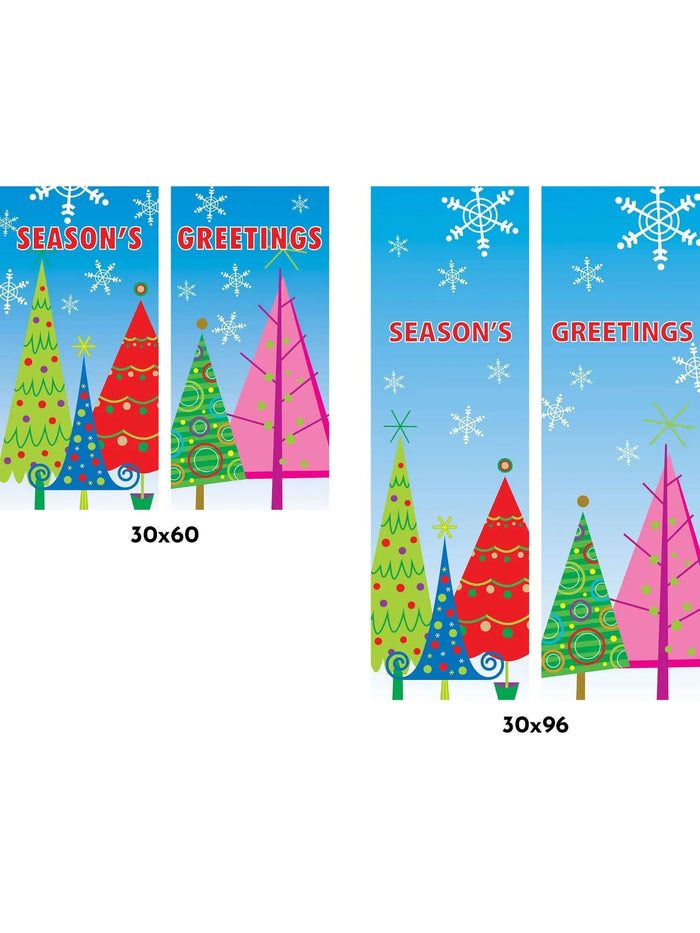 Frosty Forest Double Vinyl Banner Set Dekra-Lite