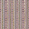 Garden Of Flowers 80870-14 - cotton lavender fabric border stripe with flowers and stitches