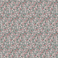Garden Of Flowers 80870-15 - light blue cotton fabric with pink hexagon flowers scattered