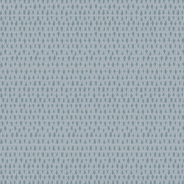 Garden Of Flowers 80870-16 - light blue cotton fabric with darker blue teardrops printed in a linear fashion