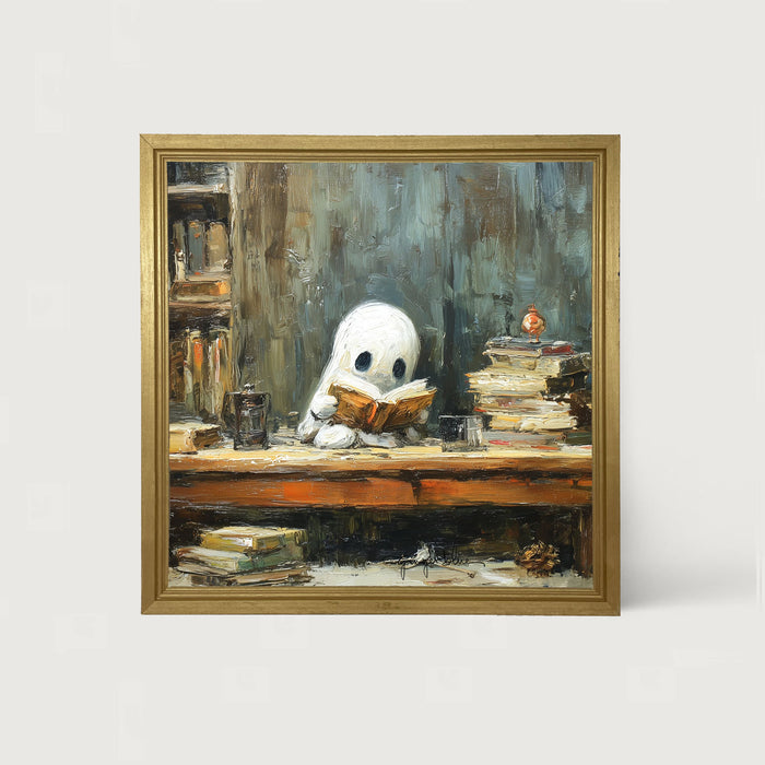Ghost Studying - Framed Art