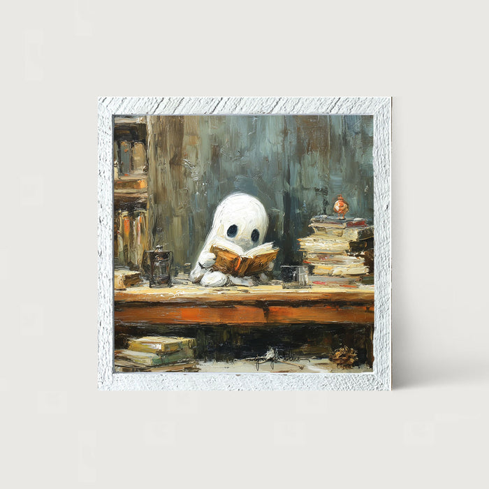 Ghost Studying - Framed Art
