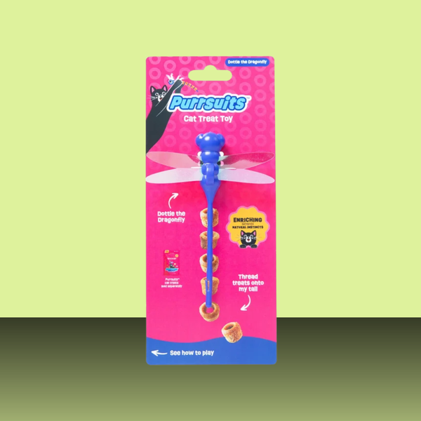 Giddy Kitty Cat Treat Toy Dragonfly