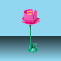 Giddy Kitty Cat Treat Toy Springy Flower Playful Poppy Pink