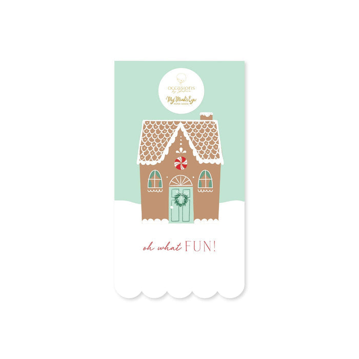 Gingerbread Scalloped Guest Napkin