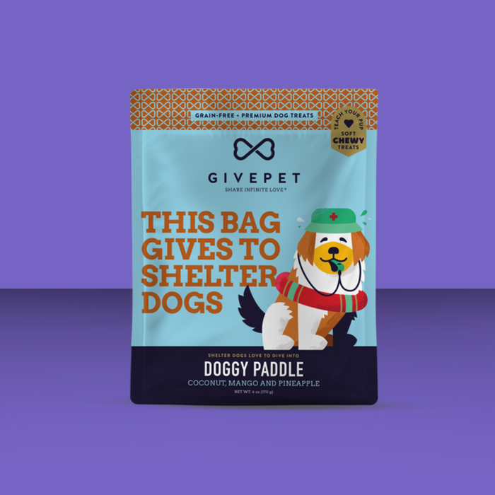 Givepet Doggy Paddle Soft Treats 6oz S