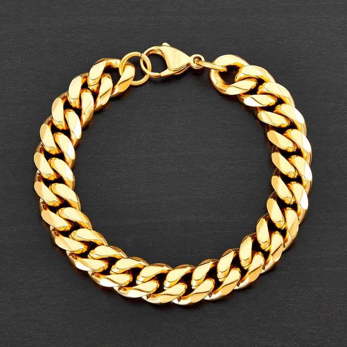 Gold Curb Chain Bracelet