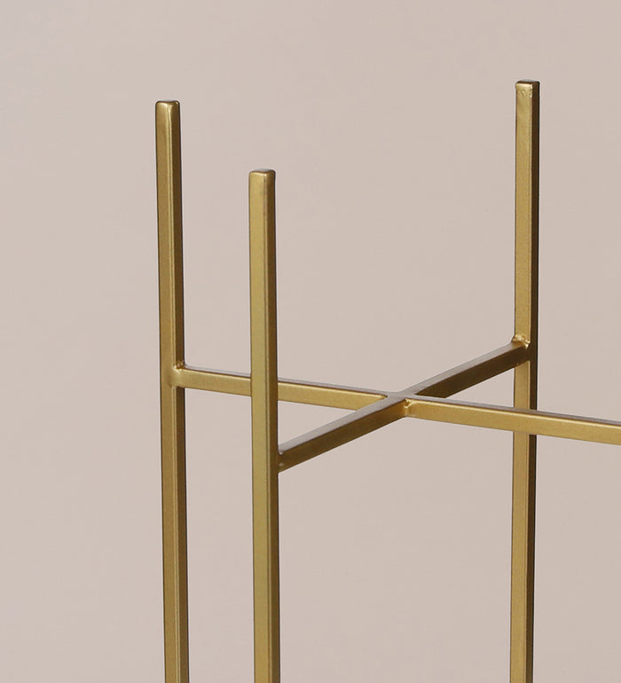 Gold Plant Stand 35cm