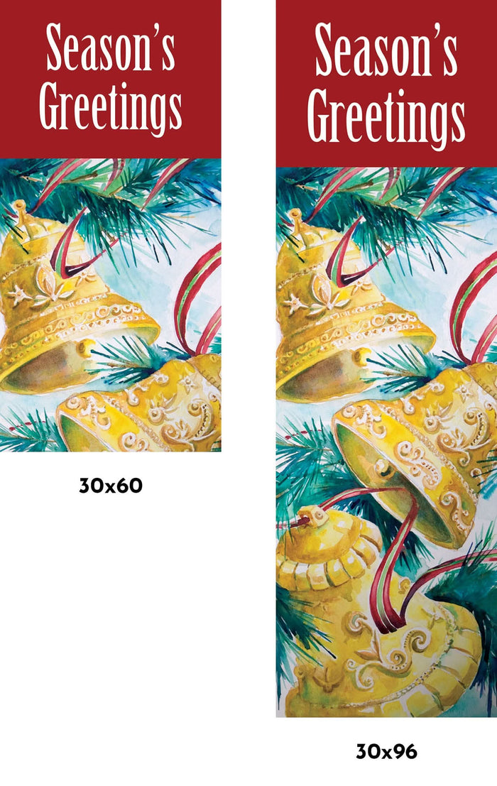 Golden Bells Single Vinyl Banner Dekra-Lite