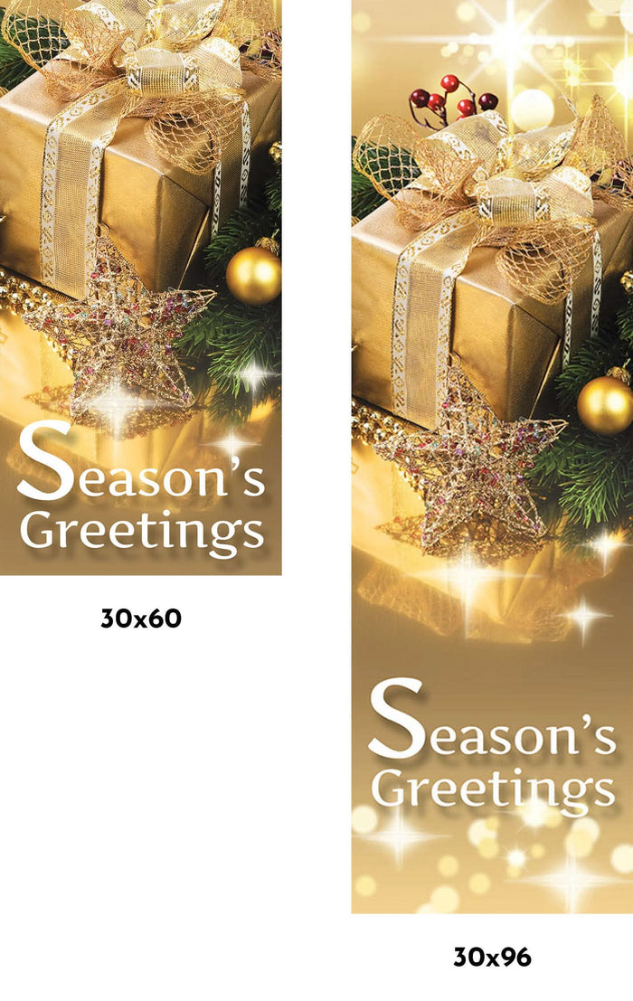 Golden Gift Single Vinyl Banner Dekra-Lite