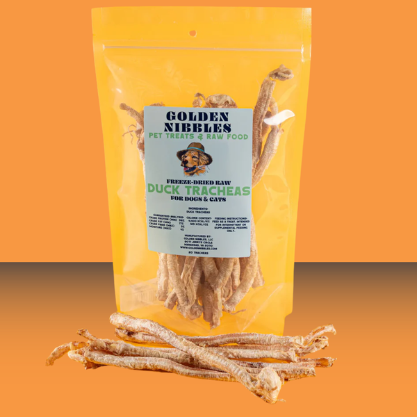 Golden Nibbles FD Duck Tracheas 20 Pack