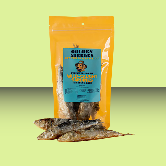 Golden Nibbles FD Wild Caught Sardines 5 Pack