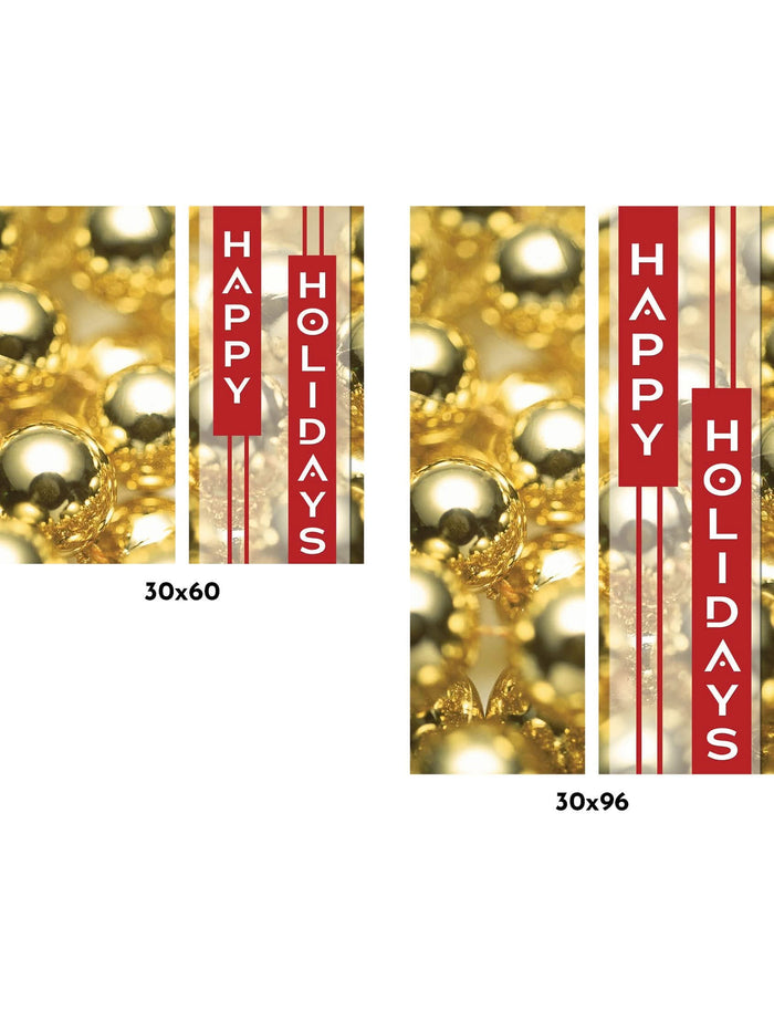 Golden Spheres Double Vinyl Banner Set Dekra-Lite
