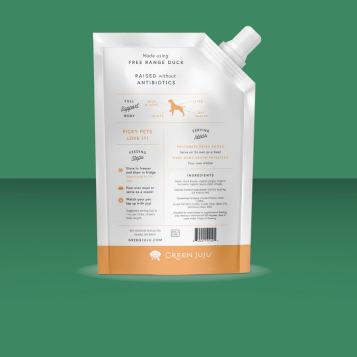 Green Juju Bone Broth Duck 20oz