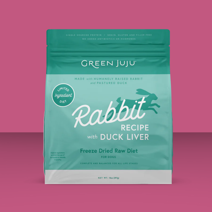 Green Juju FD Raw Rabbit & Duck Liver 14oz