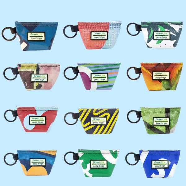 Green Line Recycled Banner Poop Bag Holder