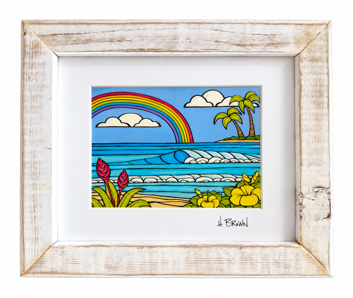 Greenroom Hawaii Original Handmade Frame - White