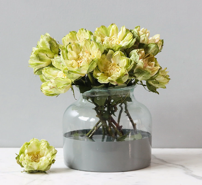 Grey Colorblock Flower Vase