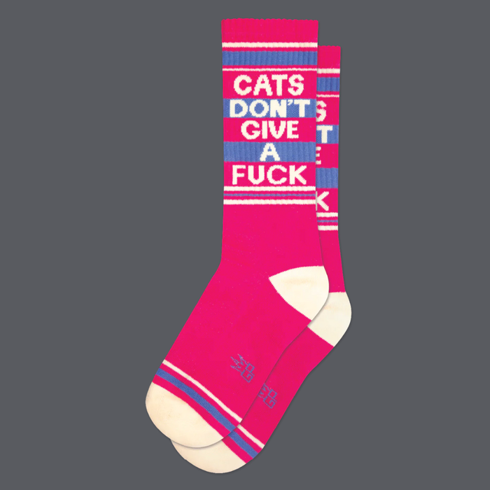 Gumball Poodle Socks Cats Don't Give a F*ck