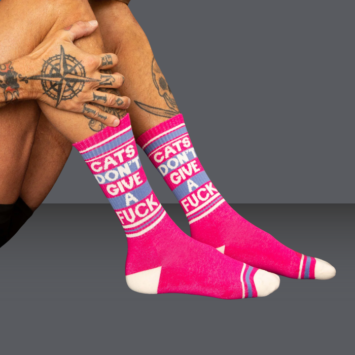 Gumball Poodle Socks Cats Don't Give a F*ck