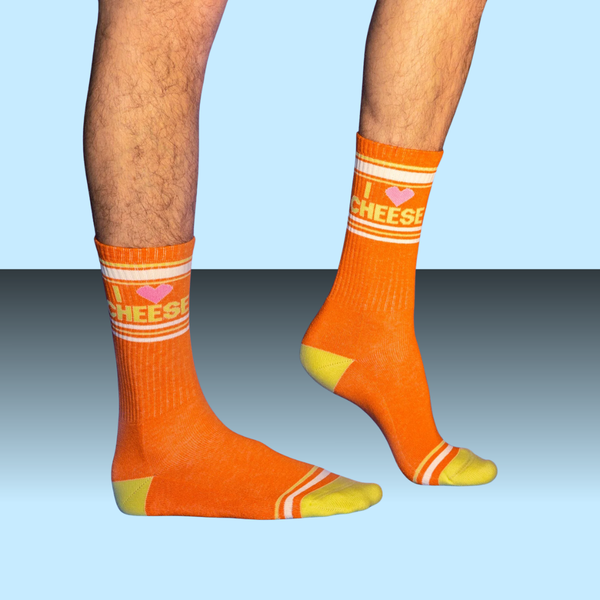 Gumball Poodle Socks I Heart Cheese