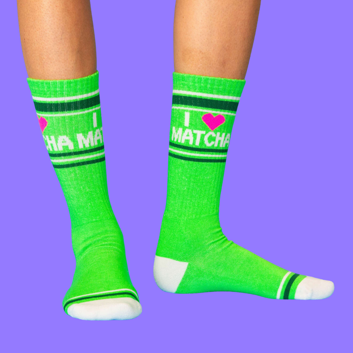 Gumball Poodle Socks I Heart Matcha