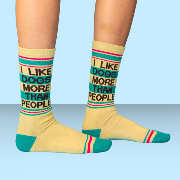 Gumball Poodle Socks I Like Dogs More Than People