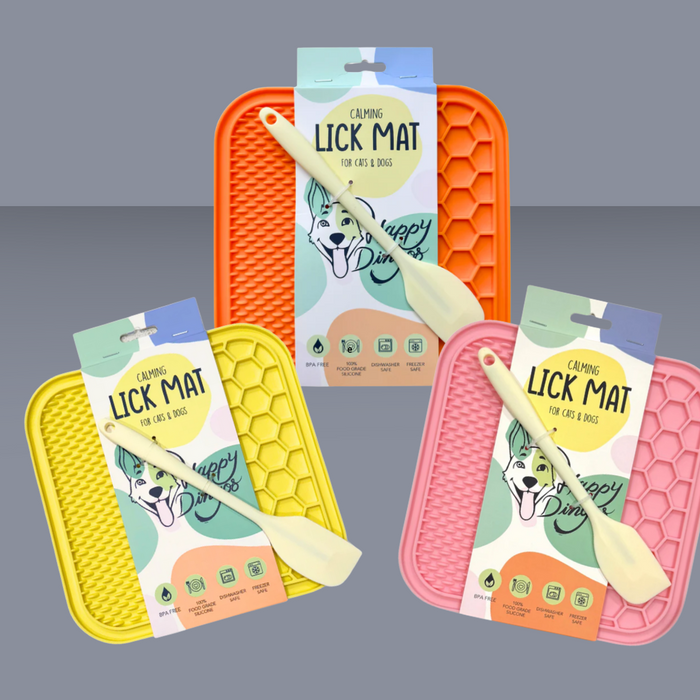Happy Dingos Calming Lick Mat with Spatula Assorted