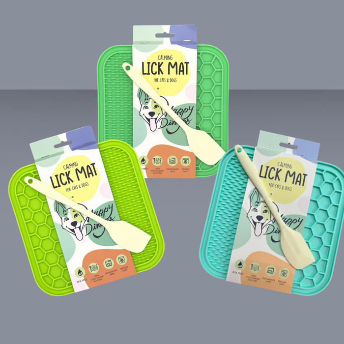 Happy Dingos Calming Lick Mat with Spatula Assorted
