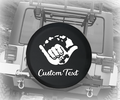 Hawaiian Island Offroad Shaka- Personalized Spare Tire Cover - TireCoverPro