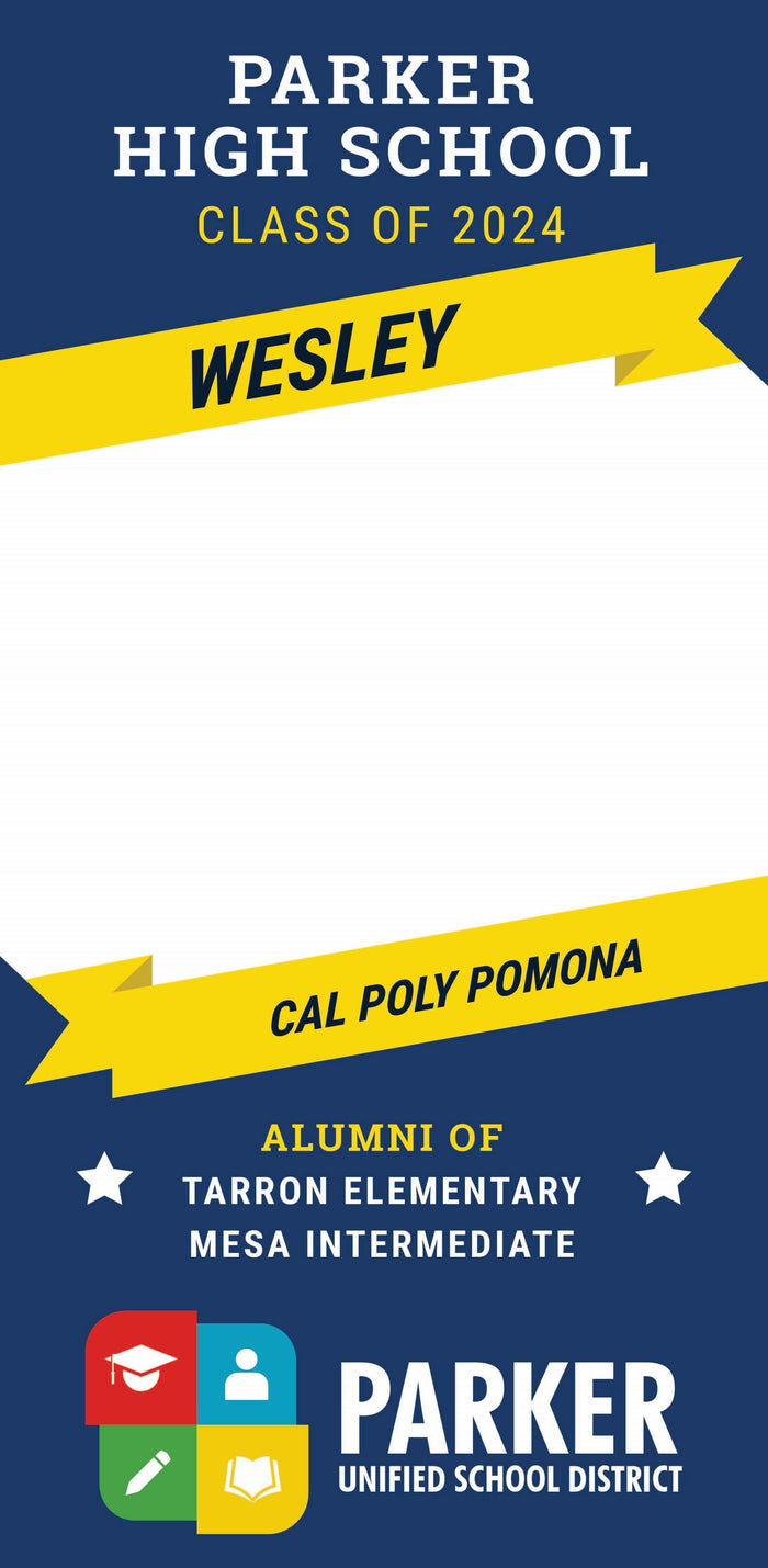 High School Graduation Ceremony Single Vinyl Banner Dekra-Lite