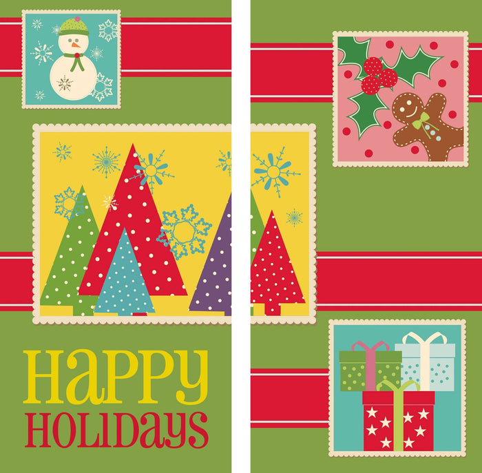 Holiday Stamps Double Vinyl Banner Set Dekra-Lite