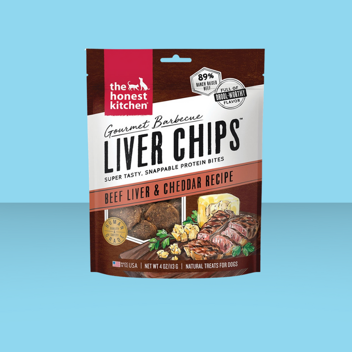 Honest Kitchen Gourmet BBQ Liver Chips Beef 4oz S