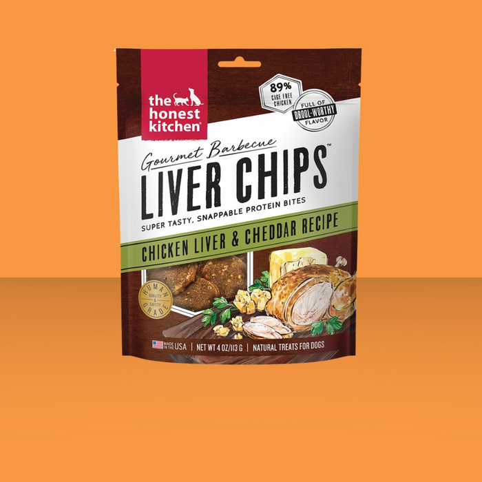 Honest Kitchen Gourmet BBQ Liver Chips Chicken 4oz S